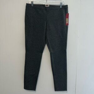 NWT Merona Women’s Gray Skinny Mid Rise Fitted Hip & Thigh Slacks RR11